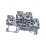 Клемма 2х-ярусная push-in 2,5 кв.мм, без перем. OptiClip CPDL-2,5-2L-I-BU-синий 331863 КЭАЗ