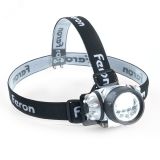 Фонарь светодиодный налобный на батарейках 3хAAA 3w IP44 пластик 41708 FERON
