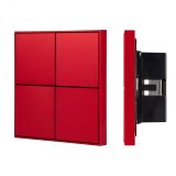 INTELLIGENT ARLIGHT Кнопочная панель KNX-304-23-IN Rose Red (BUS, Frame) (IARL, IP20 Металл, 2 года) 039668 Arlight