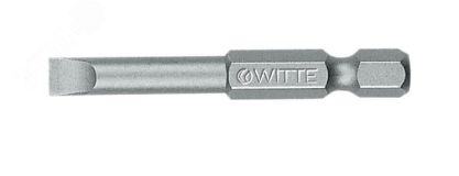 Бита шлиц SL 1.0 х 6.0 х 50 мм 1/4'' E6.3 Industrial 275132000 WITTE