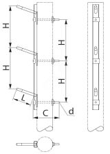 Траверса SH157.30R ENSTO/ЭНЕРВИК
