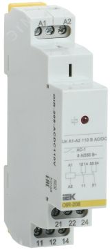 Реле промежуточное OIR 2 конт (8А). 110 В AC/DC OIR-208-ACDC110V ONI