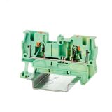 Клемма заземления , зажим push-in, 2 точки подключения, 4 кв.мм VPR-4-PE-YG DKC