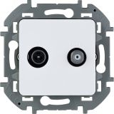 Розетка TV/SAT звезда  INSPIRIA белый 673880 Daccord/Legrand
