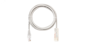 Патч-корд U/UTP 2 пары Cat 5 110-RJ45/8P8C Ethernet 7х0192мм LSZH серый 3м ЭКО49932 NIKOMAX