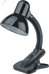 Светильник настольный NDF-C011-60W-BL-E27 на прищепке черный 21077 Navigator Group