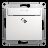 GLOSSA Выключатель карточный в рамку белый сх.6 GSL000169 Systeme Electric