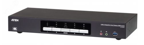 Переключатель KVM настольный, 4 порта, DisplayPort, USB, 4096 x 2160 1000541373 Aten