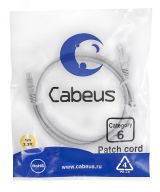 Патч-корд U/UTP, категория 6, 2xRJ45/8p8c, неэкранированный, серый, PVC, 1м 7267c Cabeus