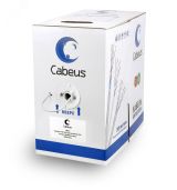 Кабель витая пара FTP-4P-Cat.5e-PATCH-GY FTP (F/UTP), категория 5e, 4 пары, (26 AWG), многожильный (patсh), PVC нг(А)-LS, серый (305 м) 7202c Cabeus
