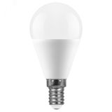 Лампа светодиодная LED 15вт Е14 белый матовый шар 55210 SAFFIT