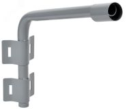 LIGHTING Кронштейн КР-2 D=48мм L=500мм под монтажную ленту 2 хомута серый IEK LT-DKU0D-CR-48-50-22-K03 IEK