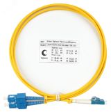 Шнур оптический duplex 1,5м LC-SC 9/125 sm LSZH 7518c Cabeus