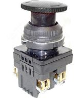 КЕ-201 У2 исп.3, черный, 2р, гриб с фиксацией, IP54, 10А, 660В, выключатель кнопочный  (ЭТ) ET561484 Электротехник