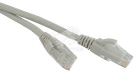 Патч-корд U/UTP категория 6a 10G LSZH серый (0.5м) 222258 Hyperline