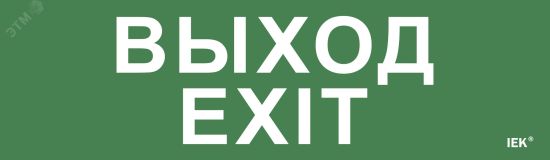 Этикетка самоклеящаяся 310х90мм ''Выход-EXIT'' IEK LPC10-1-31-09-VYHD IEK