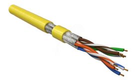 Кабель UFTP4-C6-P26-IN-LSZH-YL-100 (100 м)витая пара экранированная U/FTPкат.6 445080 Hyperline