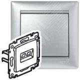 VALENA Розетка компьютерная RJ45х1 UTP алюминий 770230 Daccord/Legrand