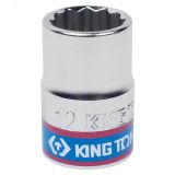 Головка торцевая стандартная двенадцатигранная 3/8', 12 мм 333012M King Tony