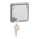 Розетка с заземлением 2К+З зажим замковый немецкий стандарт 16А 077837 Legrand