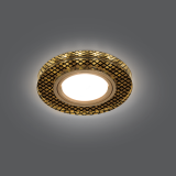 Светильник встраиваемый ДВО под лампу 2700К IP20 d95х25 мм монт d65 мм Backlight BL076 GAUSS