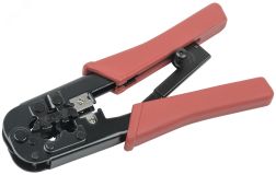 Инструмент обжимной для RJ-45/12/11 с храповым механизмом TM1-B11H ITK
