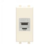 Avanti Компьютерная розетка RJ-45 без шторки модульная, кат.6 экранированная,  Ванильная дымка, 1 модуль 4405791 DKC