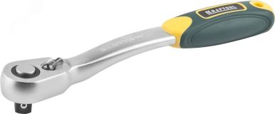 Трещотка для торцовых головок ''PRO'', Сr-V сталь, 72 зубца, изогнутая, 1/2'' 27795-1/2_z02 KRAFTOOL