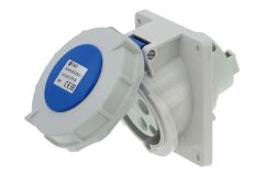 Розетка встраиваемая наклонная 32A/230V/1P+N+E/IP67, фланец 92x100 00-00032516 INPIN