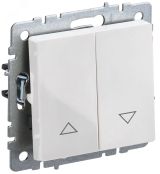 BRITE Выключатель жалюзи 10А ВС10-1-5-БрБ белый BR-V15-0-10-K01 IEK