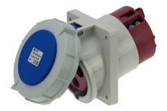 Розетка встраиваемая наклонная 125A/230V/1P+N+E/IP67, фланец 110x114 00-00032522 INPIN