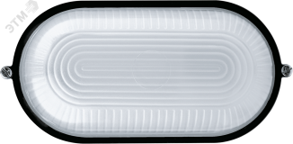 Светильник НПП-60w термостойкий овальный без решетки IP54 черный 17085 Navigator Group