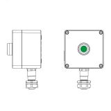 Взрывозащищенный пост управления из алюминия      120x120x90мм 1Ex d e IIC Т6 Gb / Ex tb IIIC T80°C Db IP66 2201.121.23.120B DKC