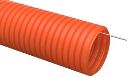 Труба гофрированная ПНД d32 с зондом оранжевая тяжелая (25м) CTG21-32-K09-025 IEK
