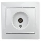 Розетка TV одиночная, СУ, Plano, белый, 1-301-01 Б0027617 ЭРА