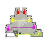 Клемма винтовая 4мм.кв D4/6.Т3 Р 1SNA299684R0200 TE Connectivity (Entrelec,Tyco)