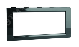 Рамка 4 поста универсальная черная IN-Liner Front AERO F00013B DKC