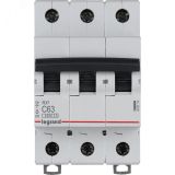 Выключатель автоматический трехполюсный RX3 4,5 кА C 63 А 419714 Daccord/Legrand