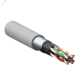 Кабель витая пара TERACOM PRO Cat.6 F/UTP 4 пары solid 23AWG оболочка LSZH нг(А)-HF цвет серый (упак. 305м) TRP-6FTP-04LSH-GY-IN3 EKF