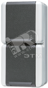 Розетка двойная вертикальная SCHUKO 16A 250V накладная IP44 822W JUNG