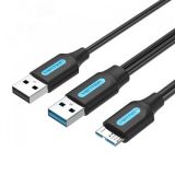 Кабель USB 3.0 AM на micro B, USB 2.0 AM, 1 м. 1000700500 Vention