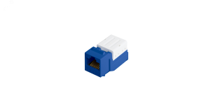 Модуль Keystone Cat 5e RJ45/8P8C для FT-TOOL неэкранированный синий ЭКО45441 NIKOMAX