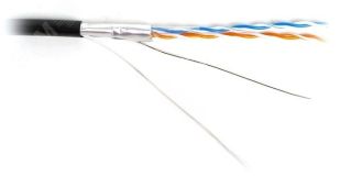 Витая пара FTP 2 пары AWG 24 категория 5е экран внутренняя Cu Premium 1693103 SkyNet