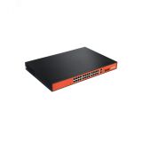 Коммутатор неуправляемый PoE 26 портов, 24хPoE 10/100 Мб/с, 2хRJ45/SFP, 250 Вт WI-PS526G v2 Wi-Tek