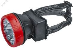 Фонарь светодиодный NPT-H21-ACCU налобный 9LED 1Вт 2 режима Li-ion 0,9Ач 23385 Navigator Group