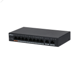 Коммутатор неуправляемый, PoE, 10 портов 1000 Мб/с RJ45, 96 Вт 127461 Dahua