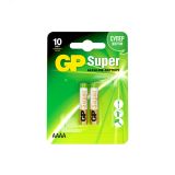 Батарейка алкалиновая GP Super Alkaline 25А АААA - 2 шт. на блистере 2957 GP