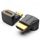 Адаптер переходник HDMI v2.0 19M на 19F, угол 90, контакты позолоченные 1000685783 Vention