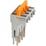Соединитель 4 точки подключения оранжевый для NSYTRV62TTD NSYTRASJ4 Schneider Electric