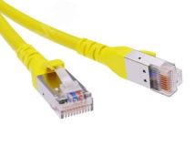 Патч-корд экранированный CAT6A SF/UTP 4х2 LSZH желтый 1м RN6ASF4510YL DKC